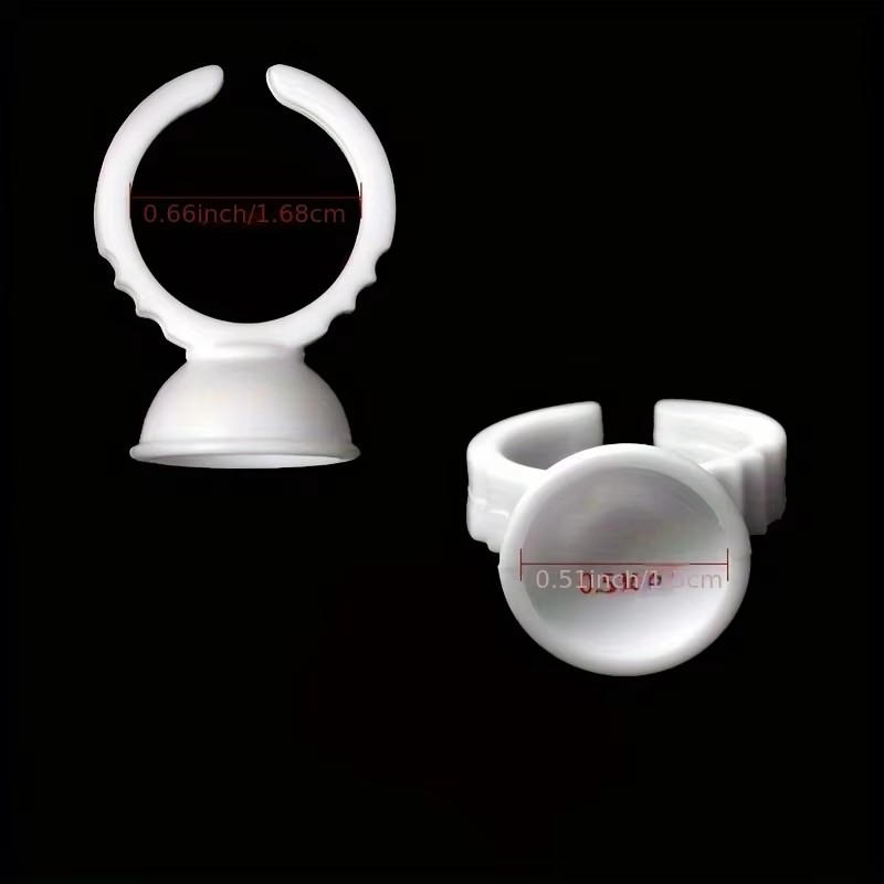 100 wegwerp witte lijmhouderri - Body Jewelry Tattoo recensie en prijs