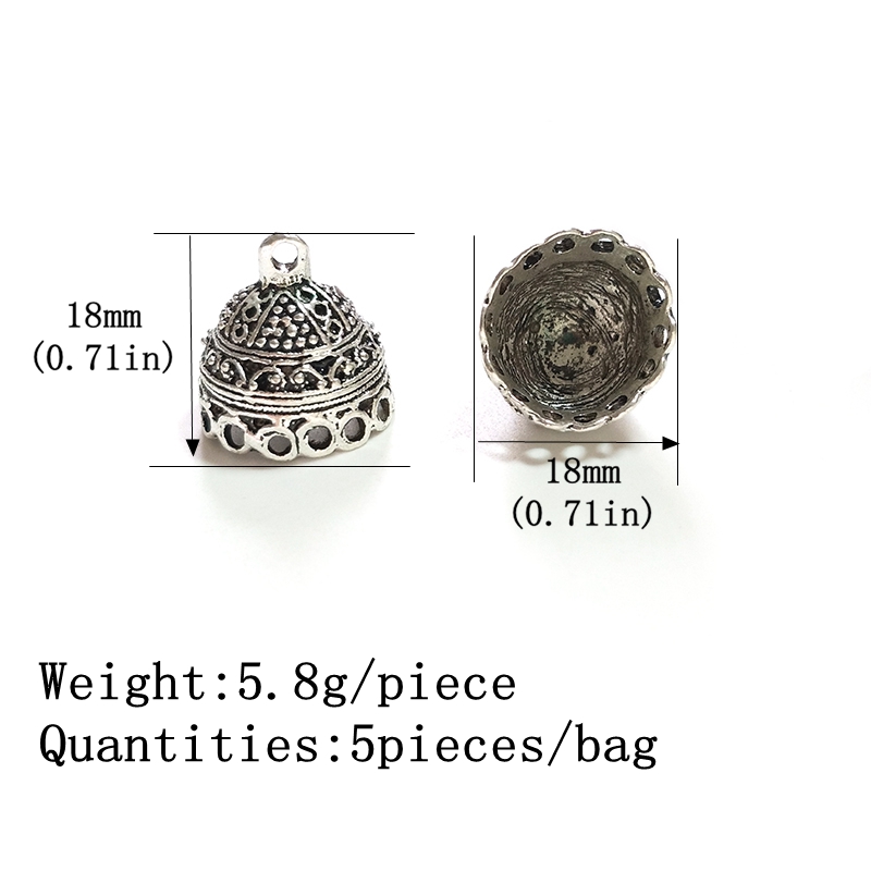 Nieuwe 5pcs 18MM Retro Plated  - Body Jewelry Diy recensie en prijs