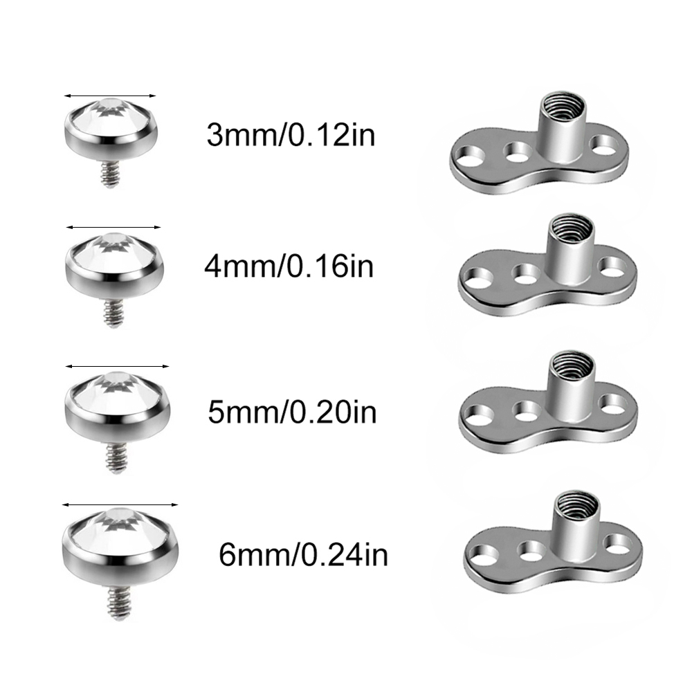 9PCS-1PC Chirurgisch Staal Hui - Dermal Anchor Top recensie en prijs