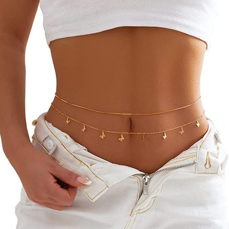 Mode Eenvoudige Dubbellaagse K - Body Jewelry Chain recensie en prijs