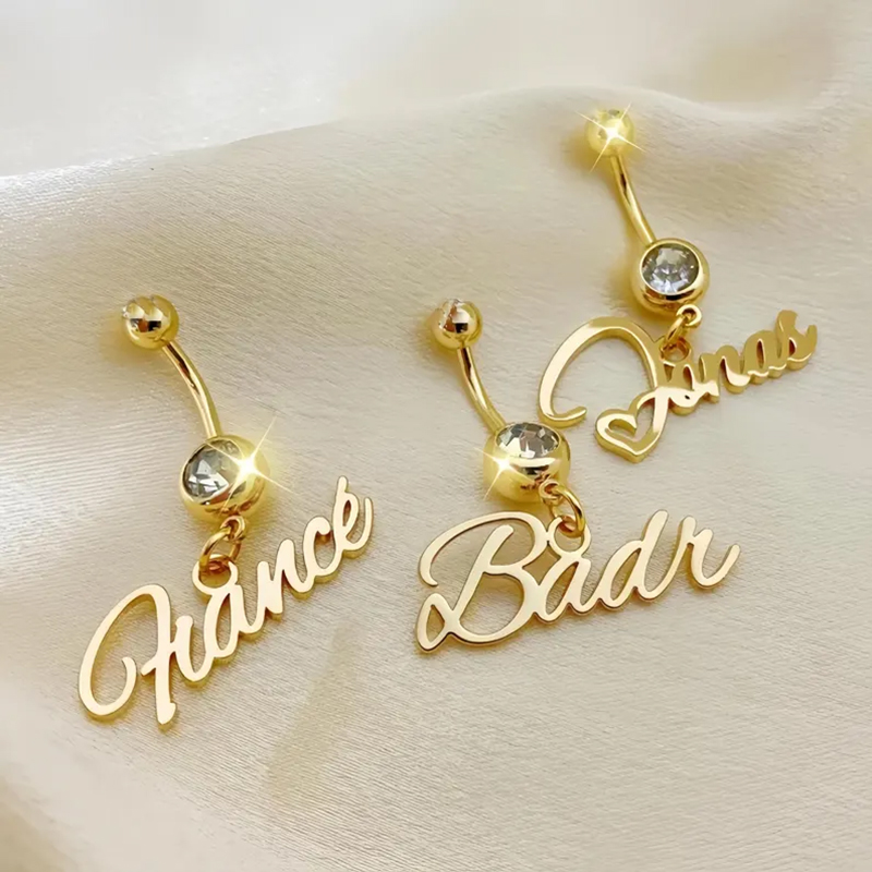 Aangepaste naam navelstreng na - Body Jewelry Names recensie en prijs