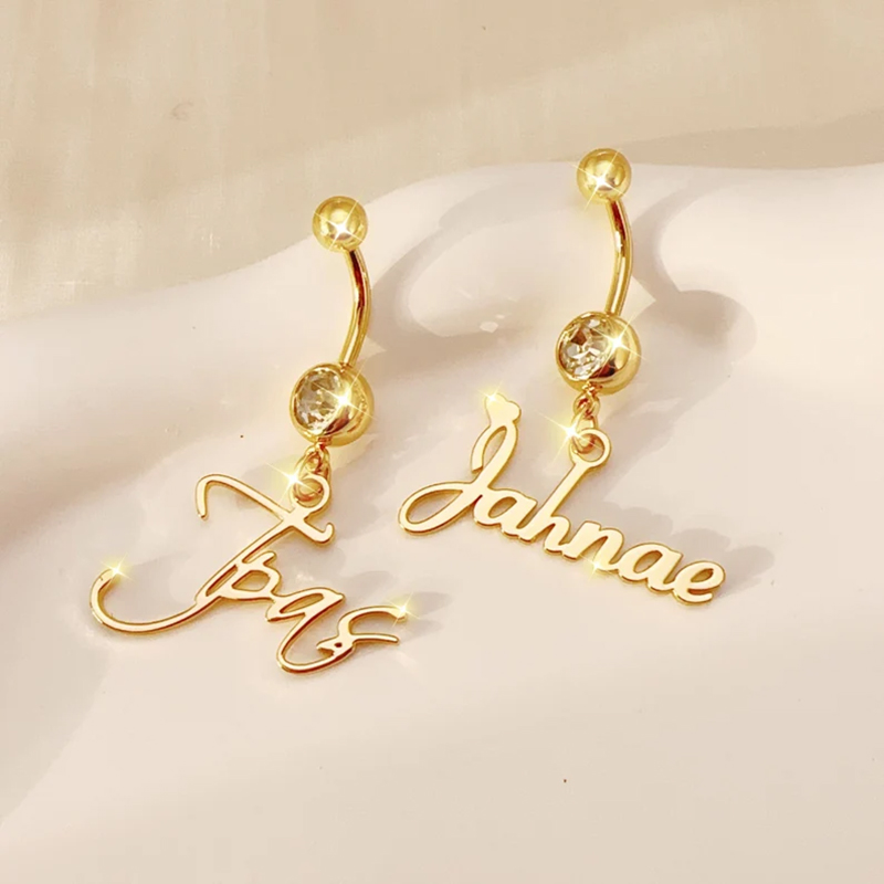 Aangepaste naam navelstreng na - Body Jewelry Names recensie en prijs