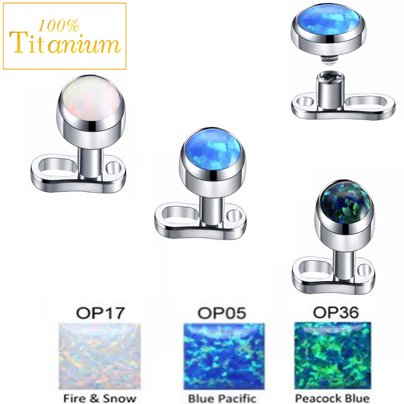 1Pcs Opal Micro Dermal Piercin - Dermal Anchor Top recensie en prijs