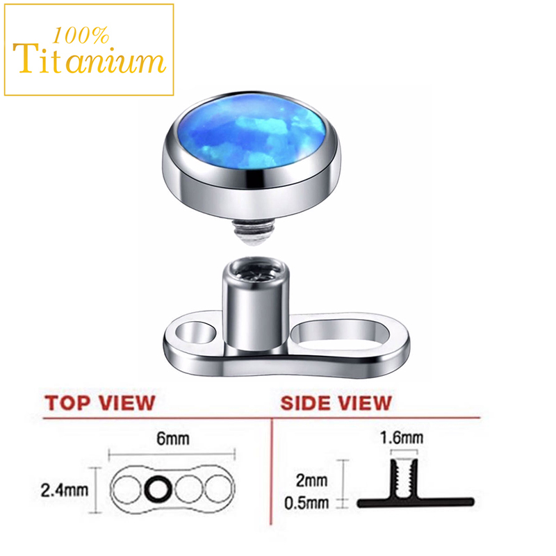 1Pcs Opal Micro Dermal Piercin - Dermal Anchor Top recensie en prijs
