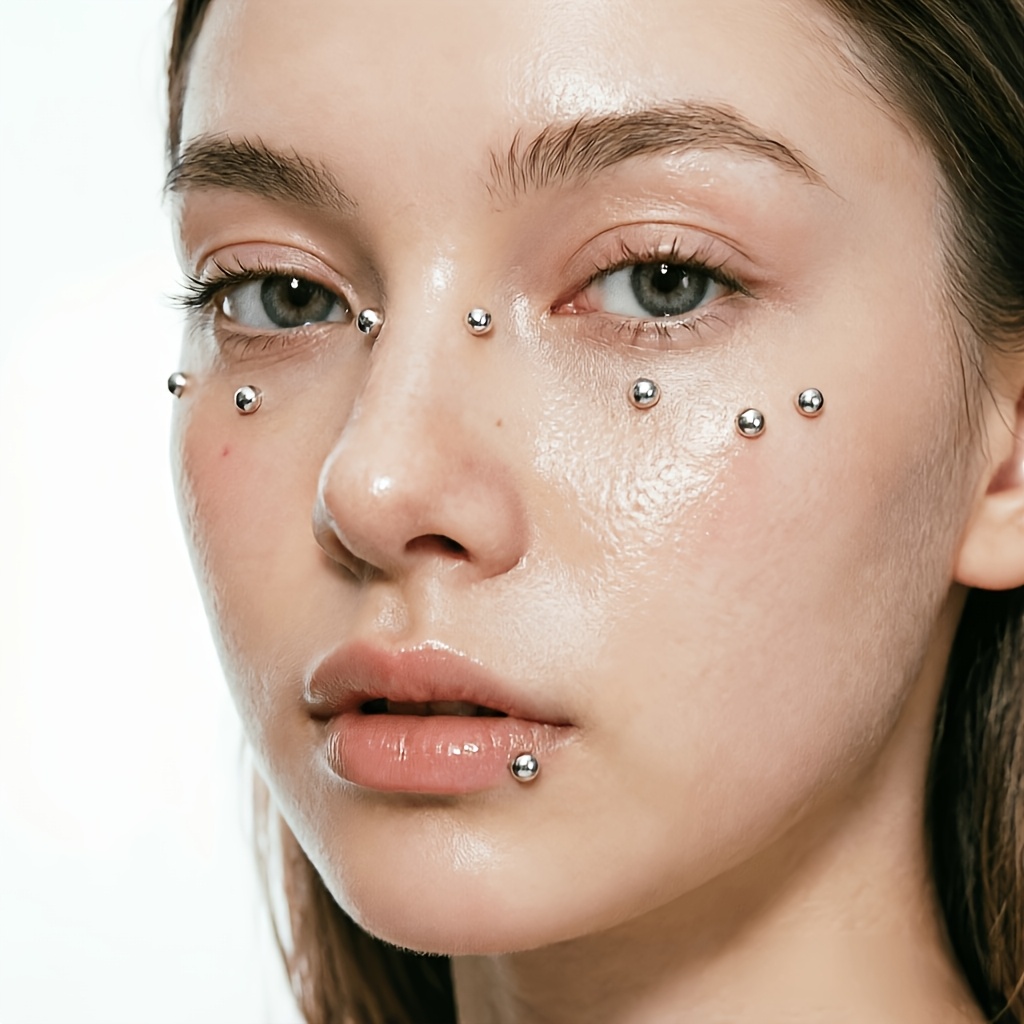 4-delige set zelfklevende nep- - Body Jewelry Eyebrow recensie en prijs